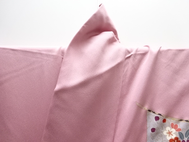  未使用品　几帳に花古典柄訪問着